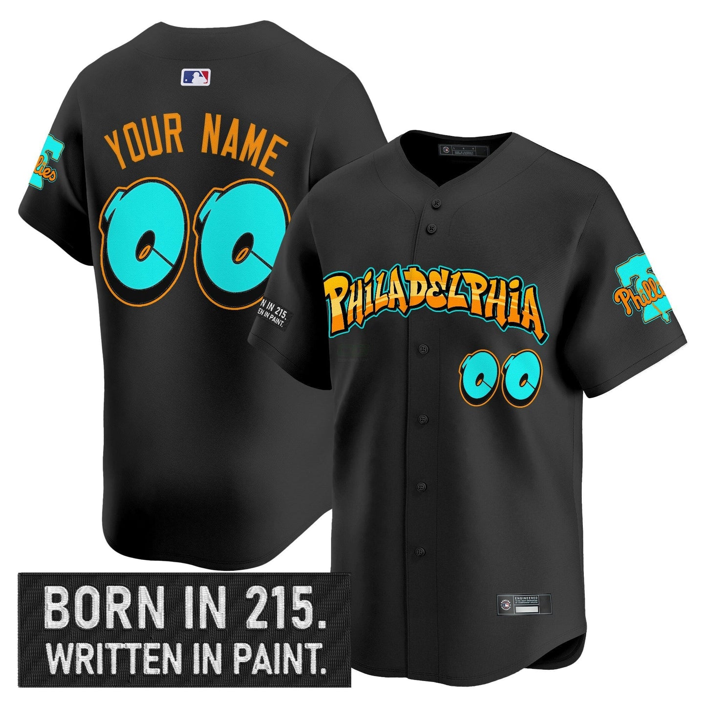 Camisa MLB Philadelphia ‘Graffiti Broad Street Edition ‘Vapor Premier Limited Jersey V2