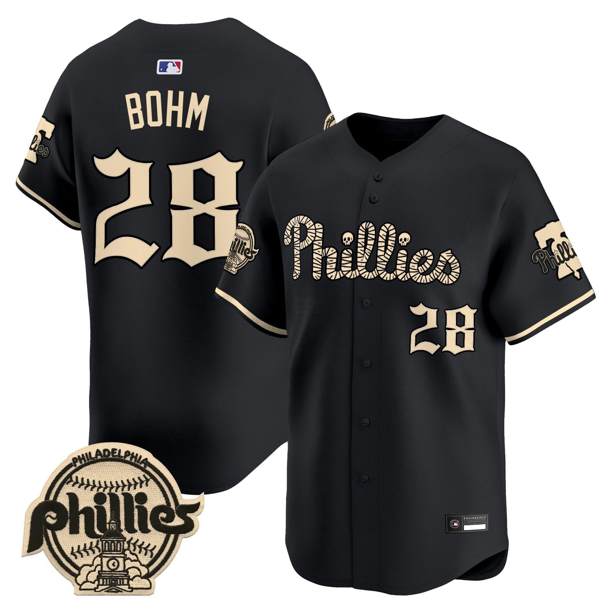 Camisa MLB Philadelphia ‘Halloween Mummy Edition’ Premier Limited Jersey – Stitched