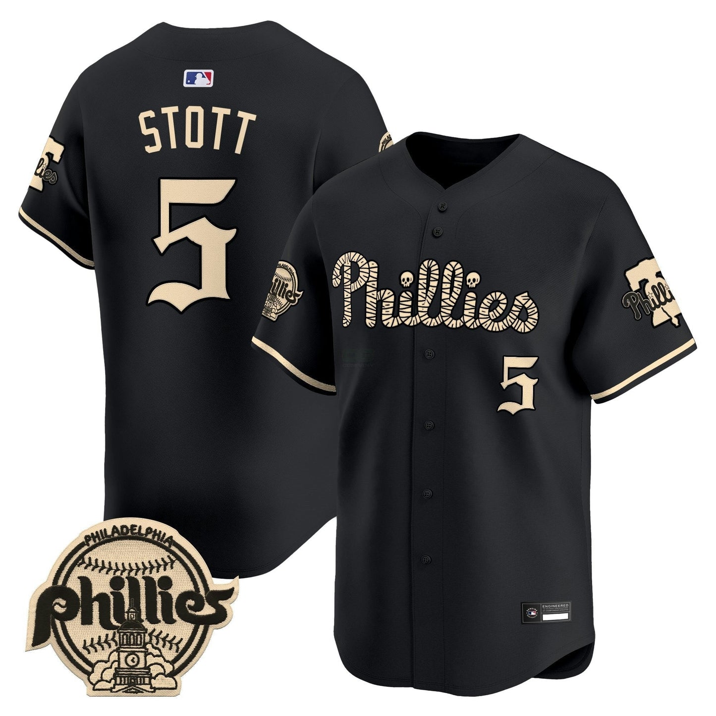 Camisa MLB Philadelphia ‘Halloween Mummy Edition’ Premier Limited Jersey – Stitched