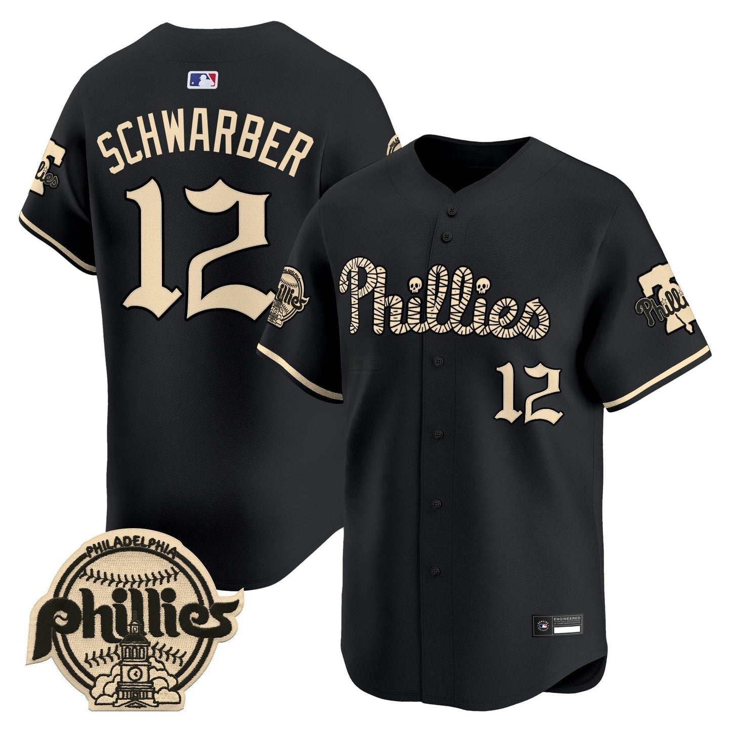 Camisa MLB Philadelphia ‘Halloween Mummy Edition’ Premier Limited Jersey – Stitched