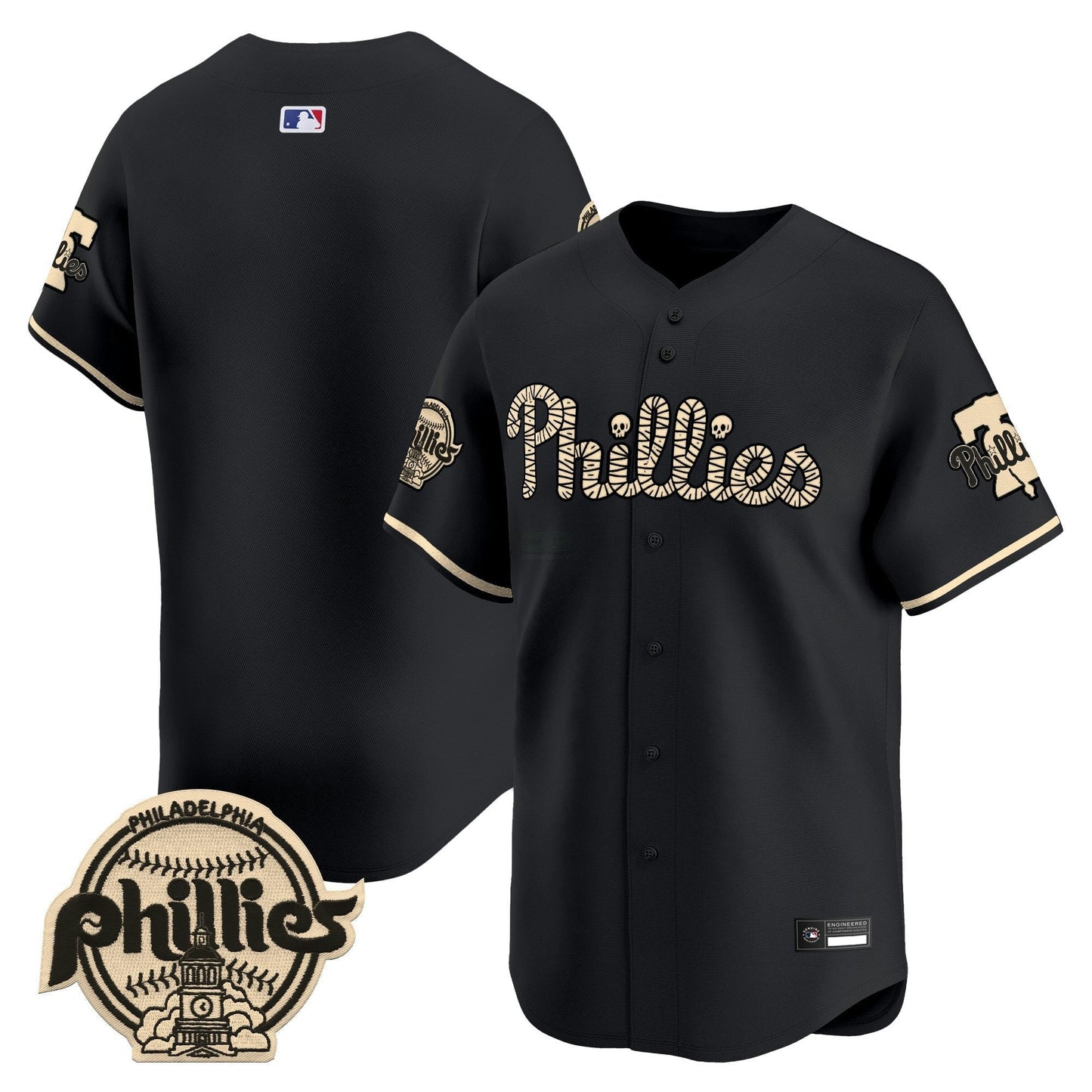 Camisa MLB Philadelphia ‘Halloween Mummy Edition’ Premier Limited Jersey – Stitched