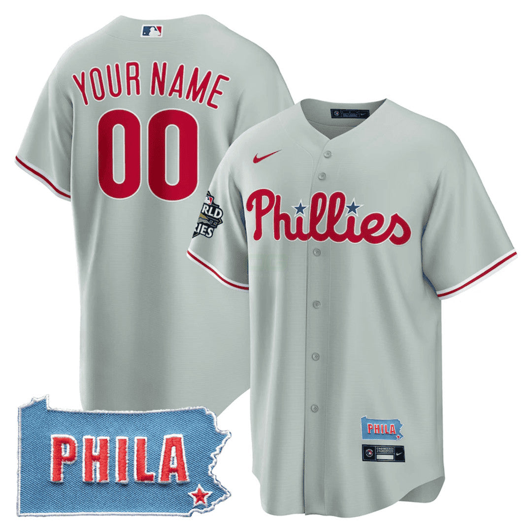 Camisa MLB Philadelphia PHILA PA State Patch Jersey
