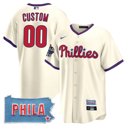 Camisa MLB Philadelphia PHILA PA State Patch Jersey