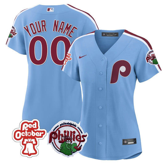 Camisa MLB Philadelphia Red October Patch Jersey