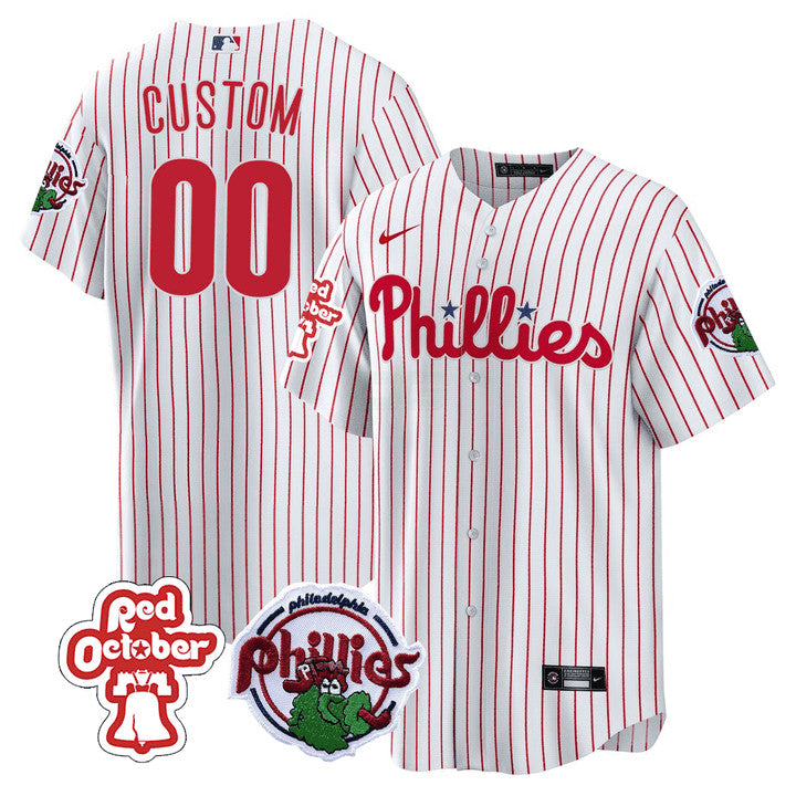 Camisa MLB Philadelphia Red October Patch Jersey