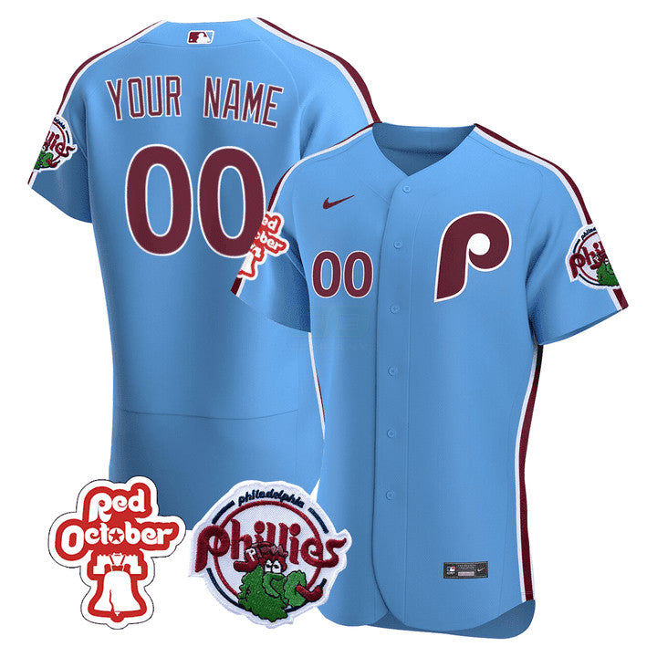 Camisa MLB Philadelphia Red October Patch Jersey