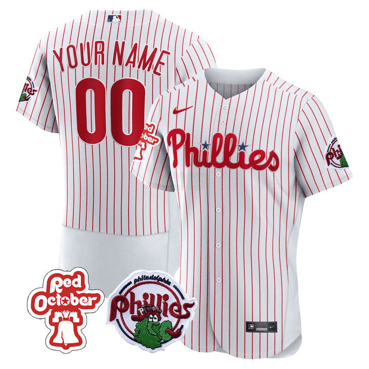 Camisa MLB Philadelphia Red October Patch Jersey