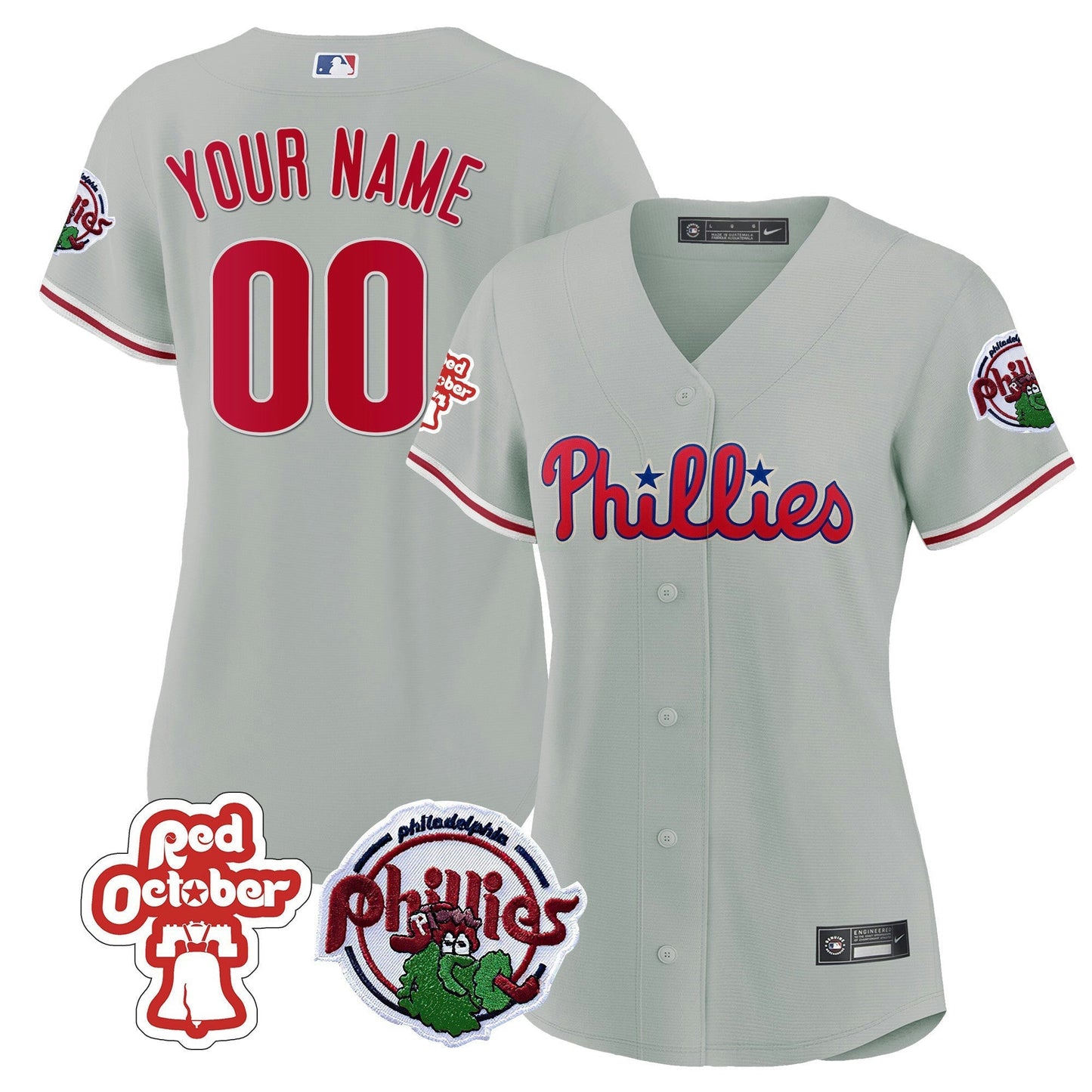 Camisa MLB Philadelphia Red October Patch Jersey