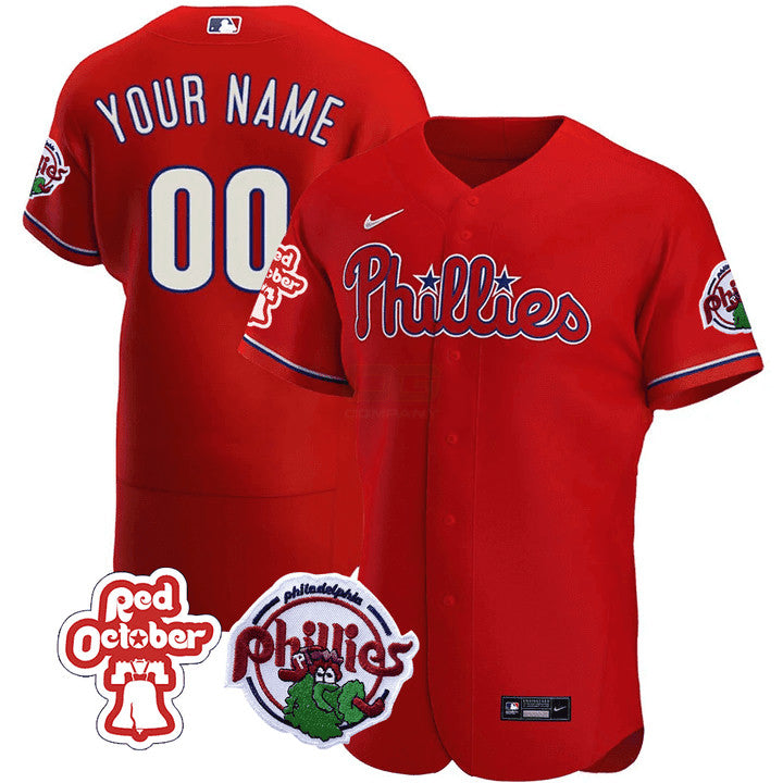 Camisa MLB Philadelphia Red October Patch Jersey