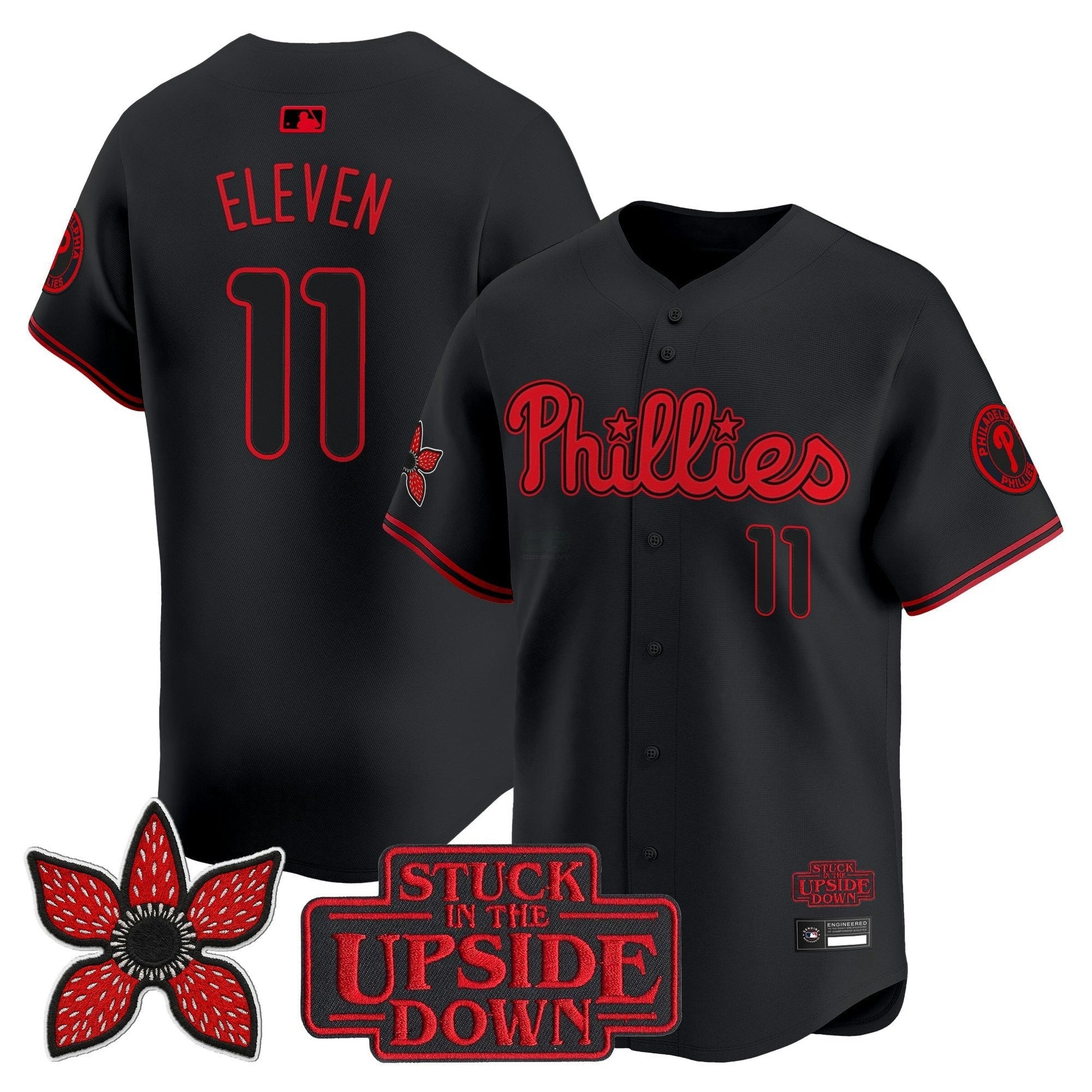 Camisa MLB Philadelphia ‘Stranger Things Edition’ Vapor Premier Limited Jersey