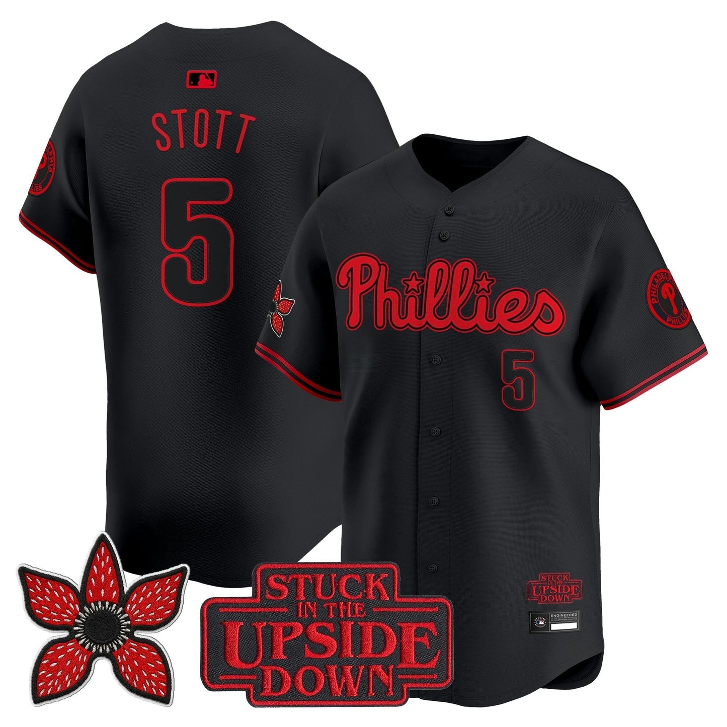 Camisa MLB Philadelphia ‘Stranger Things Edition’ Vapor Premier Limited Jersey