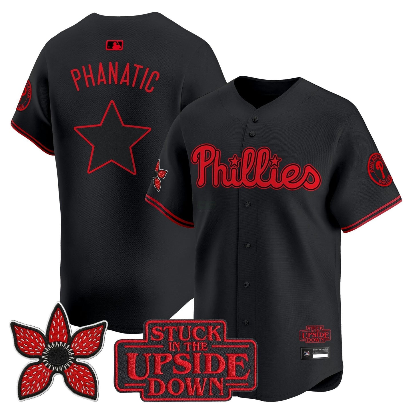 Camisa MLB Philadelphia ‘Stranger Things Edition’ Vapor Premier Limited Jersey