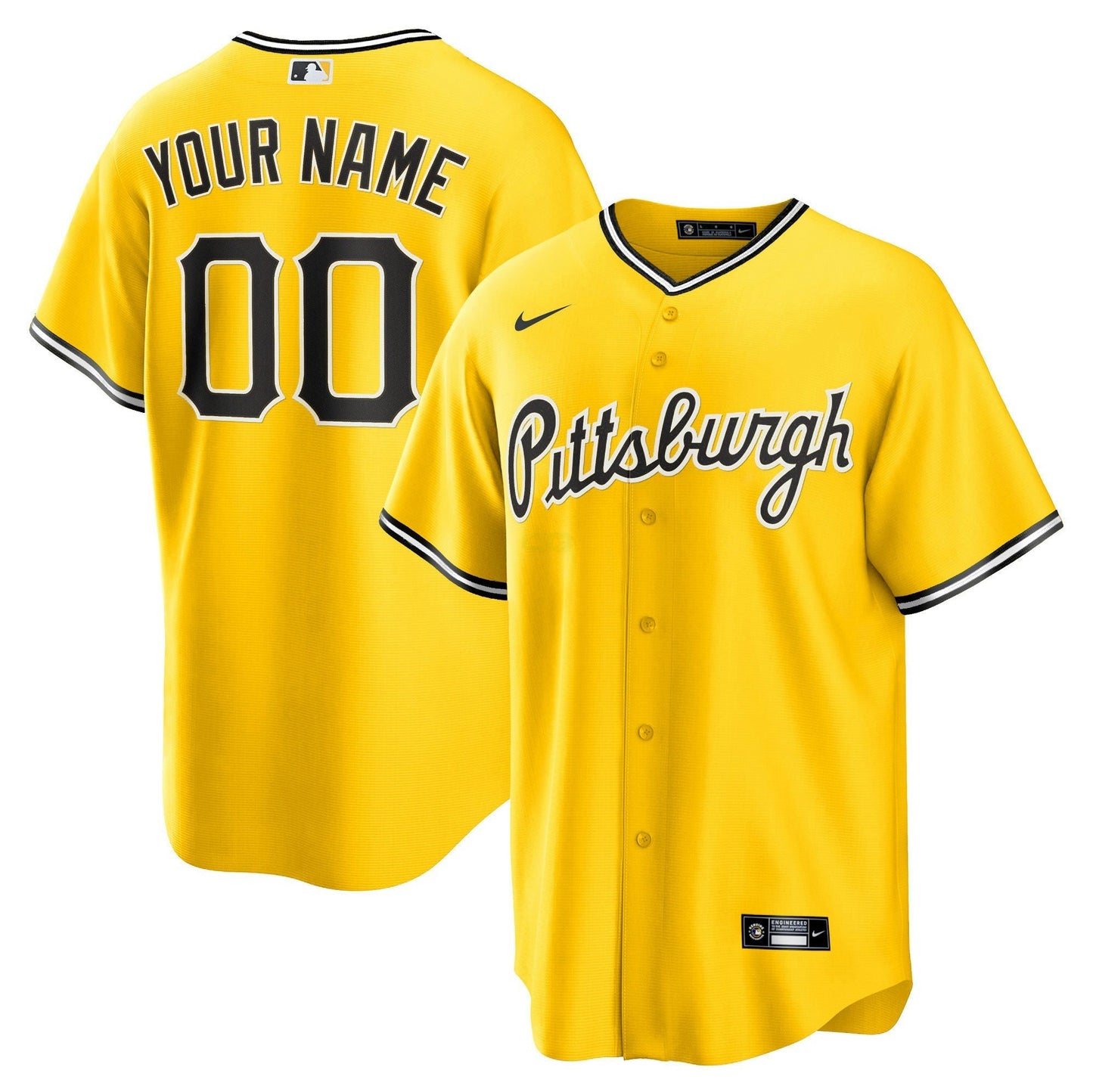 Camisa MLB Pittsburgh 2023 Cool Base Fan Made Jersey - Dourada