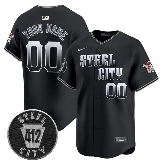 Camisa MLB Pittsburgh 412 Patch Vapor Premier Limited Jersey V8