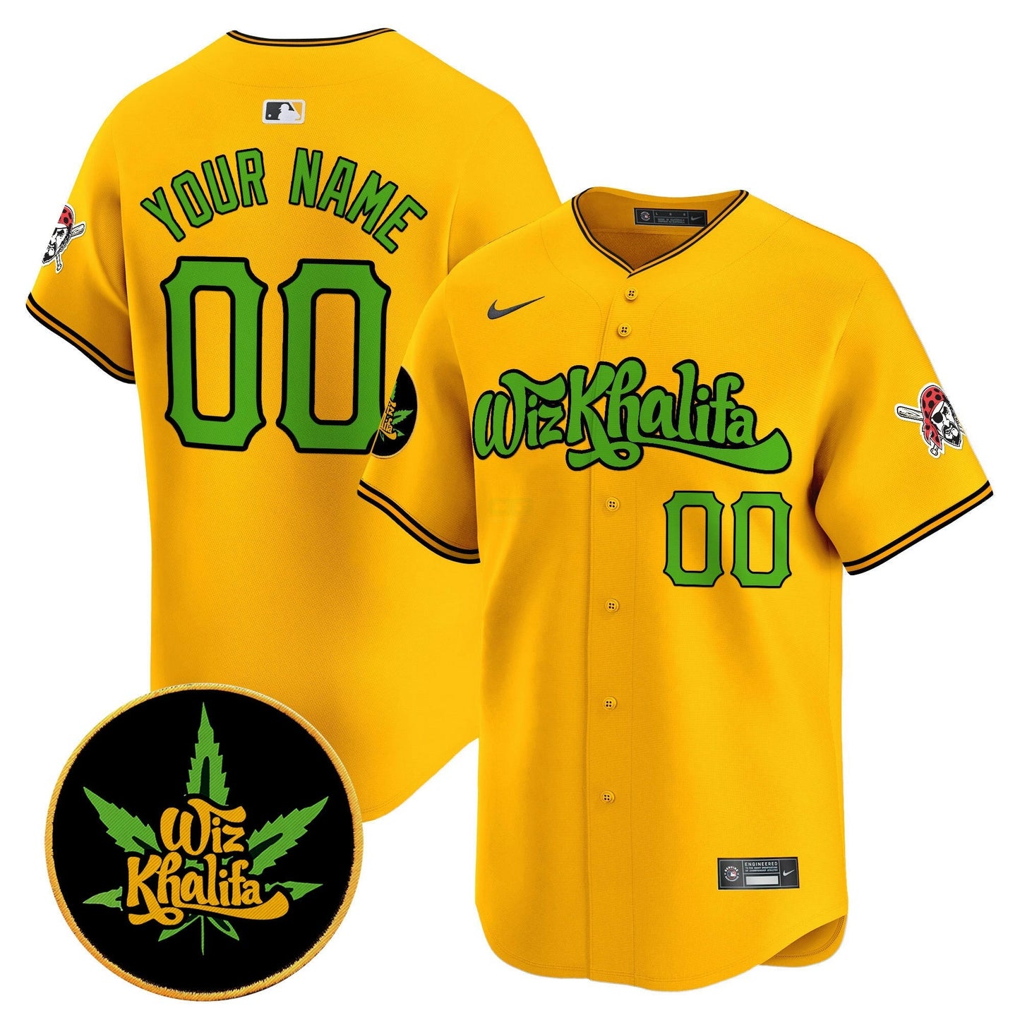 Camisa MLB Pittsburgh Wiz Khalifa Vapor Premier Limited Jersey