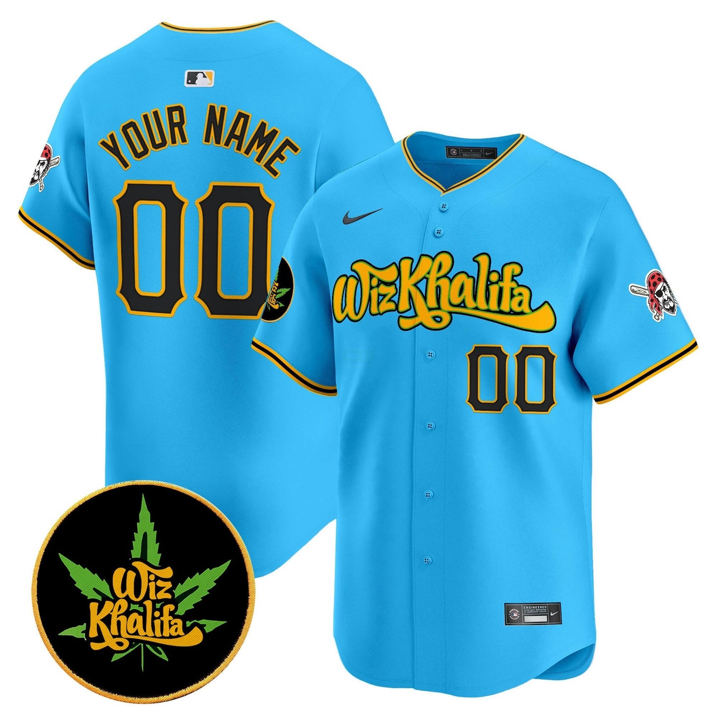 Camisa MLB Pittsburgh Wiz Khalifa Vapor Premier Limited Jersey