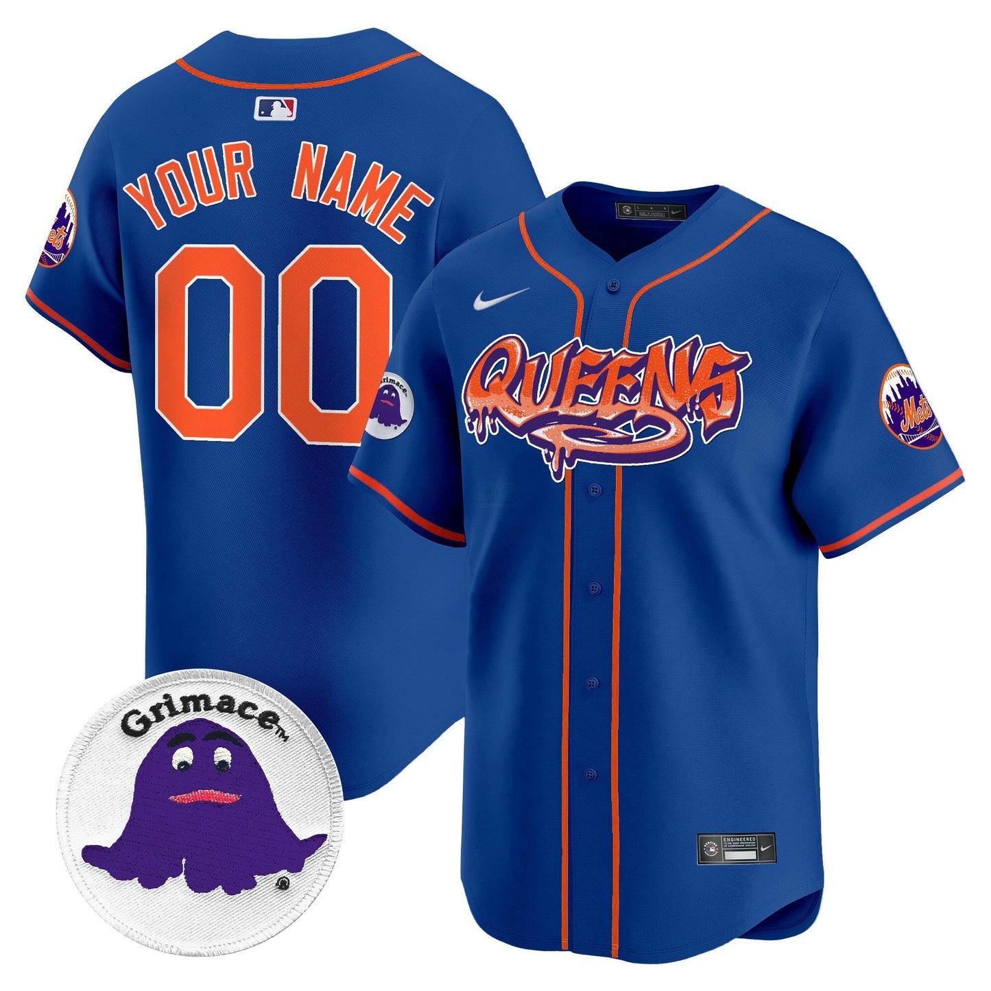 Camisa MLB Queens Graffiti Vapor Premier Limited Jersey - Personalizada