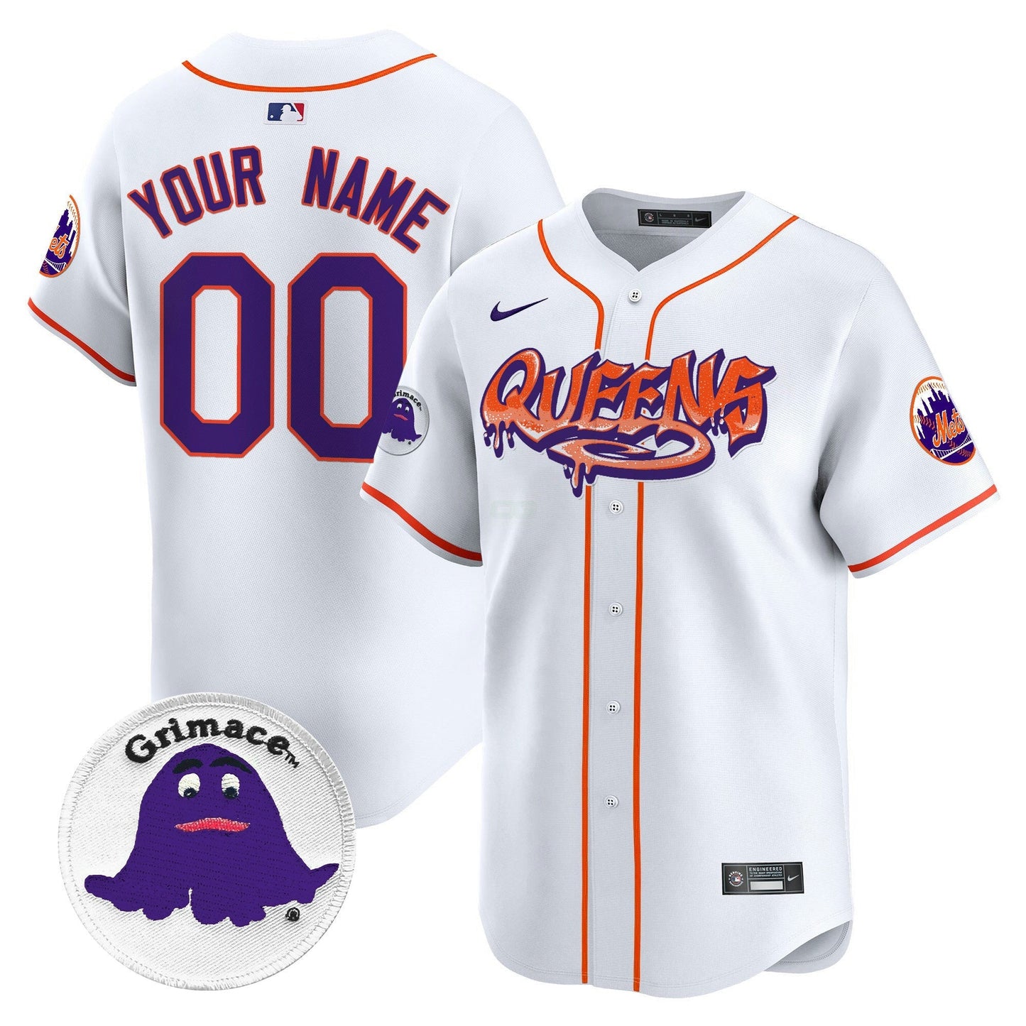 Camisa MLB Queens Graffiti Vapor Premier Limited Jersey - Personalizada
