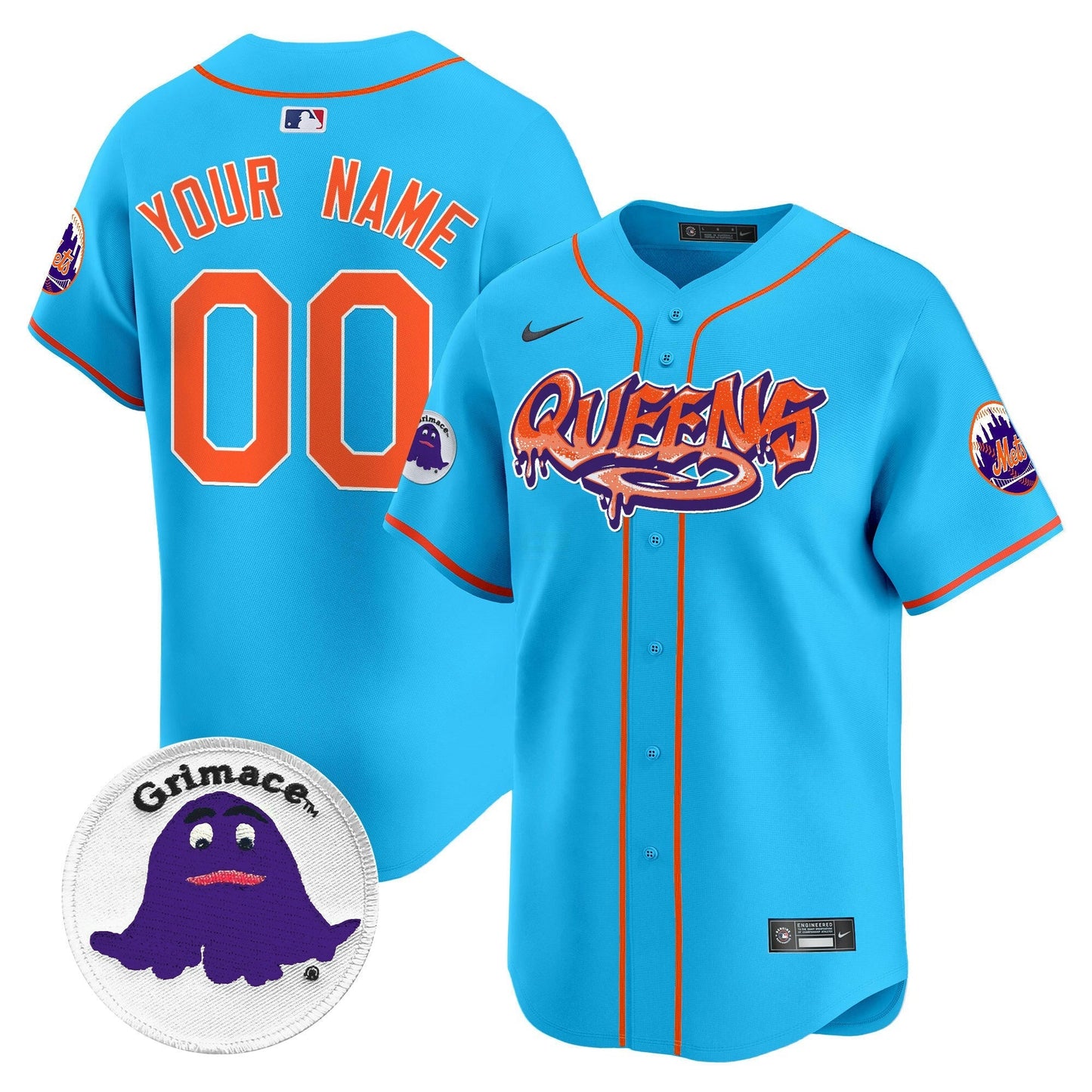 Camisa MLB Queens Graffiti Vapor Premier Limited Jersey - Personalizada