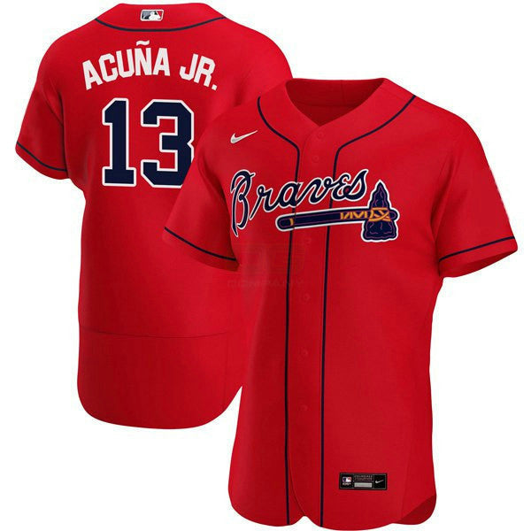 Camisa MLB Ronald Acuna Jr. Atlanta Red Jersey