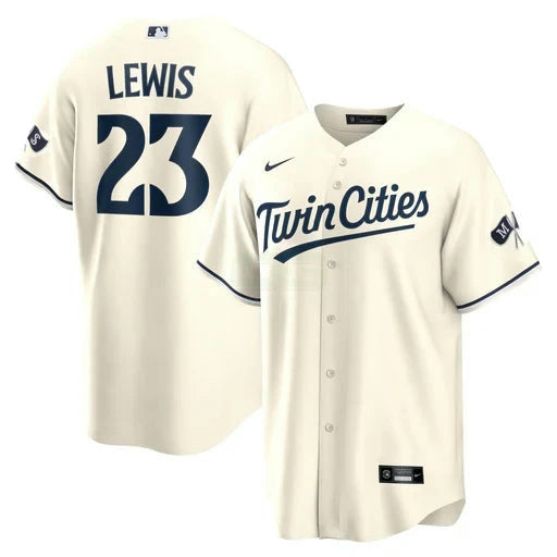 Camisa MLB Royce Lewis Minnesota Home Creme Jersey - Creme
