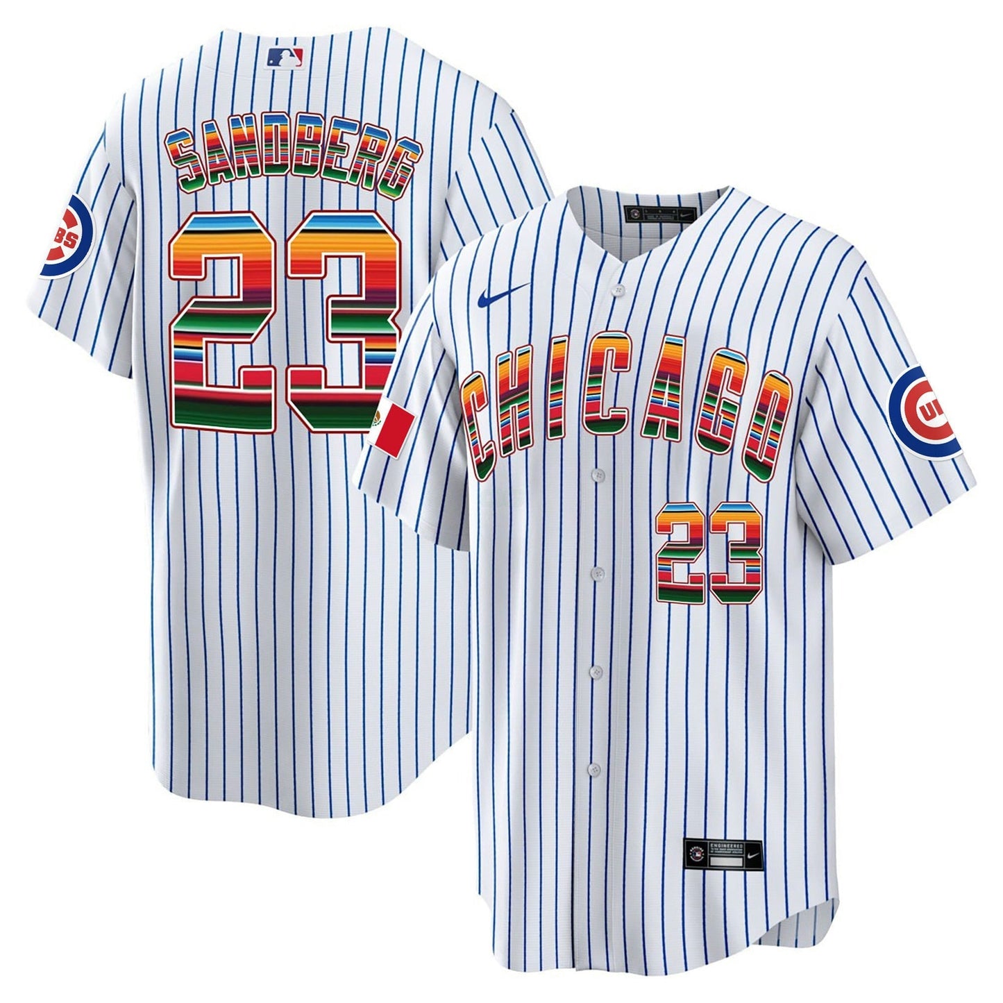 Camisa MLB Ryne Sandberg Cubs Mexico Cool Base Jersey – Branca - Branca