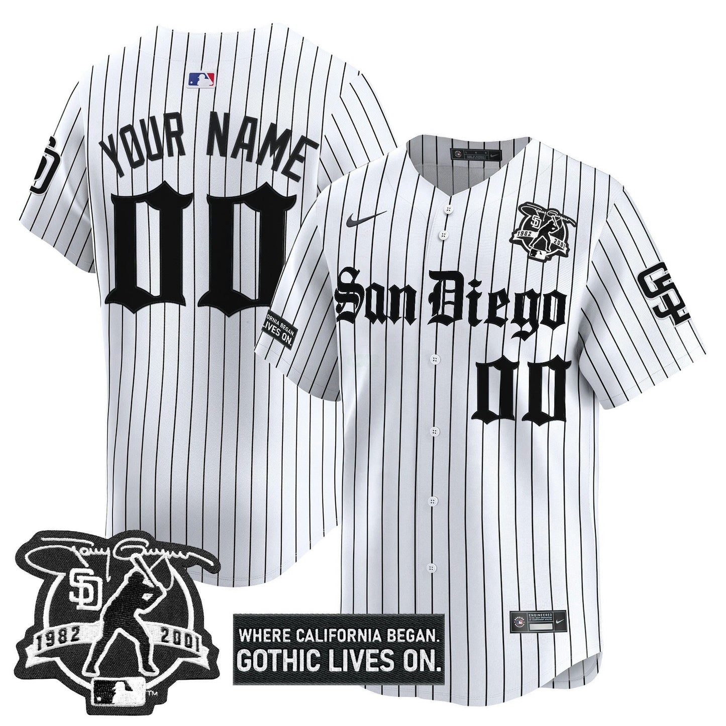 Camisa MLB San Diego ‘Gothic Edition’ Vapor Premier Limited Jersey