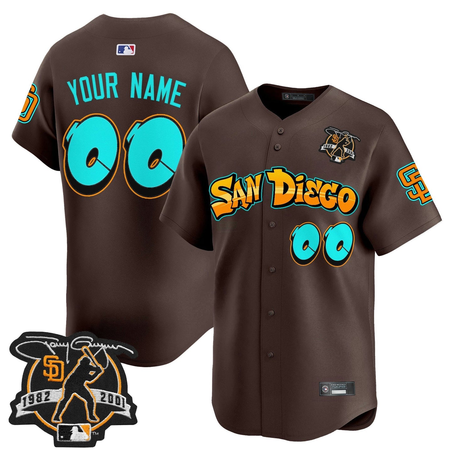 Camisa MLB San Diego ‘Graffiti Barrio Edition’ Vapor Premier Limited Jersey