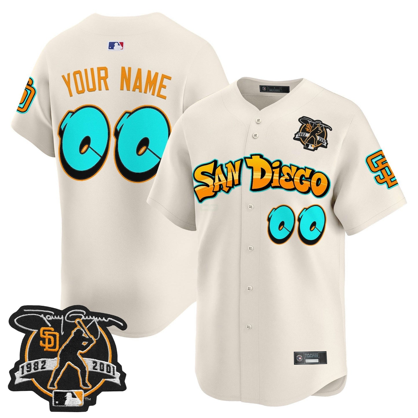 Camisa MLB San Diego ‘Graffiti Barrio Edition’ Vapor Premier Limited Jersey