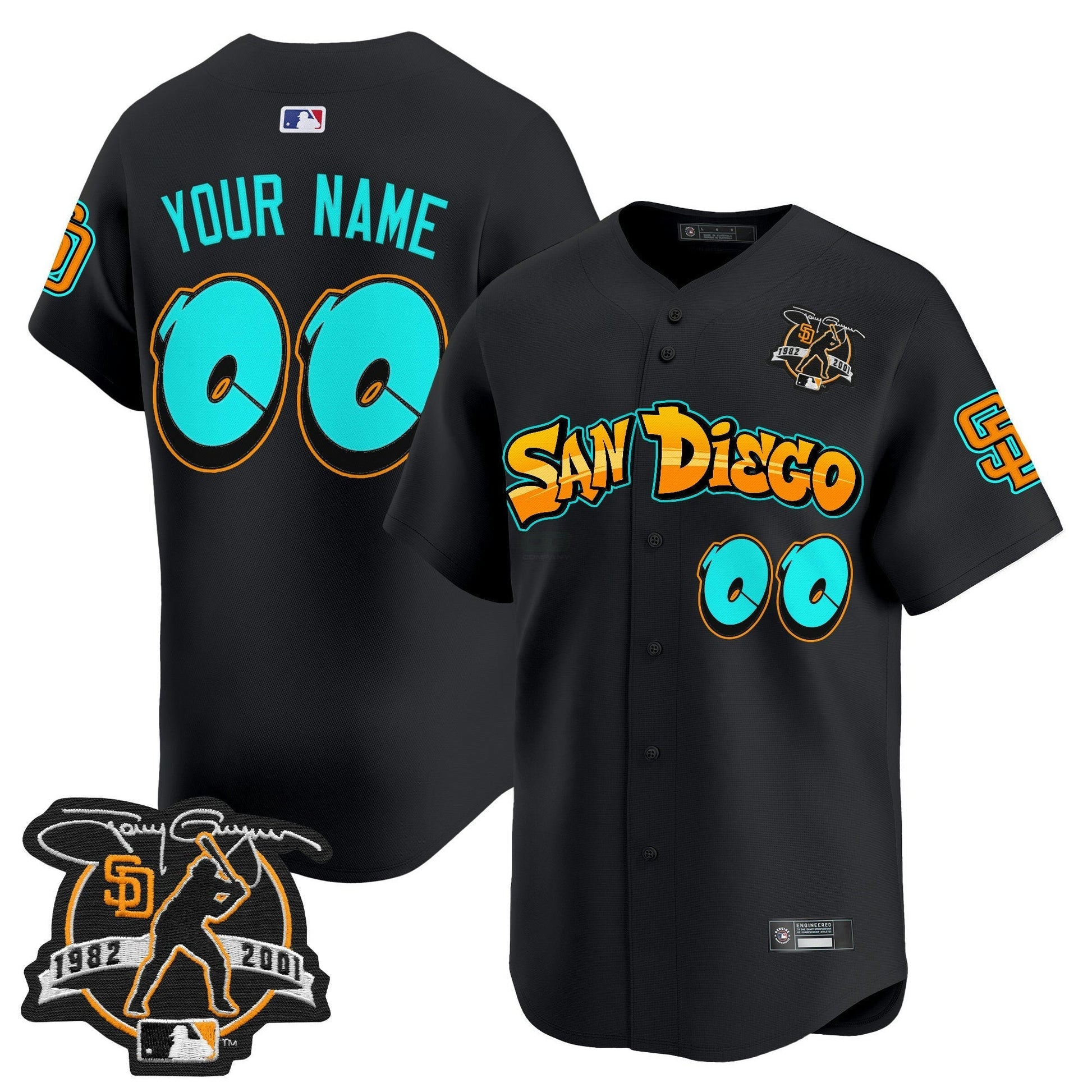 Camisa MLB San Diego ‘Graffiti Barrio Edition’ Vapor Premier Limited Jersey