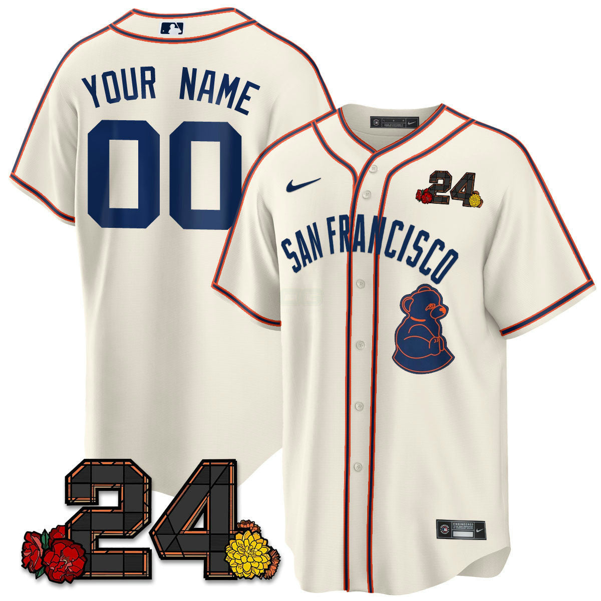 Camisa MLB San Francisco 2024 Willie Mays Patch Vapor Premier Limited Jersey V2