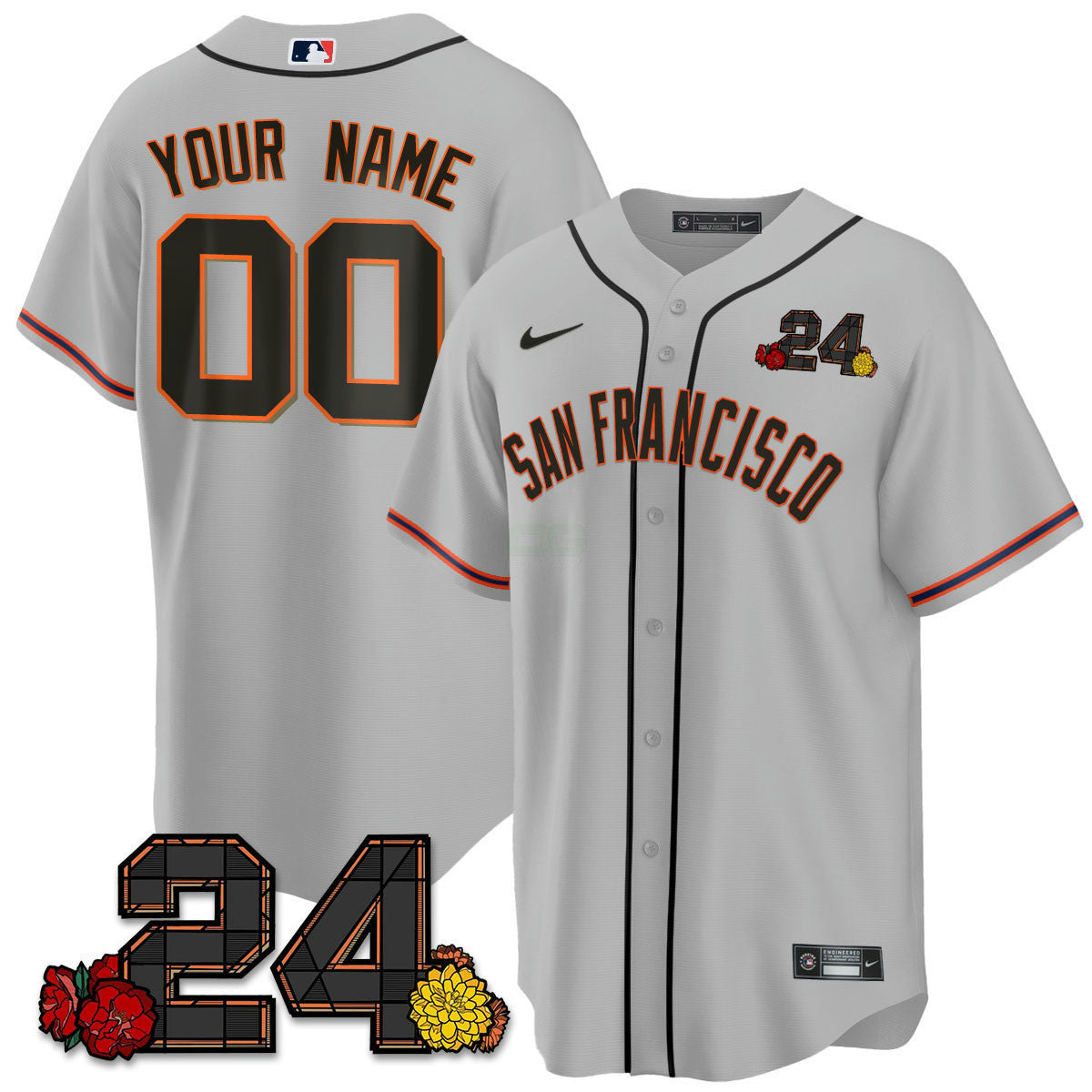 Camisa MLB San Francisco 2024 Willie Mays Patch Vapor Premier Limited Jersey V2