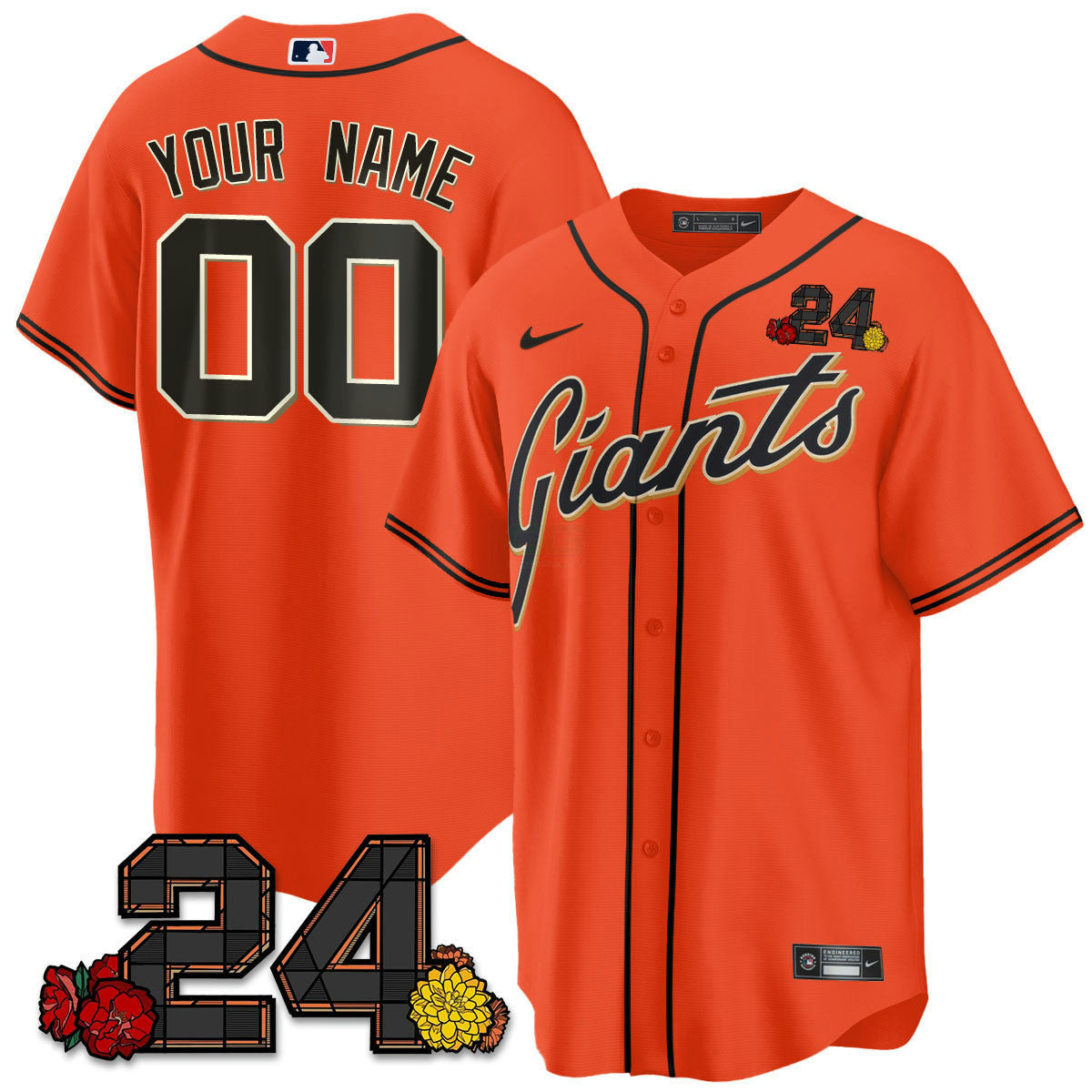 Camisa MLB San Francisco 2024 Willie Mays Patch Vapor Premier Limited Jersey V2