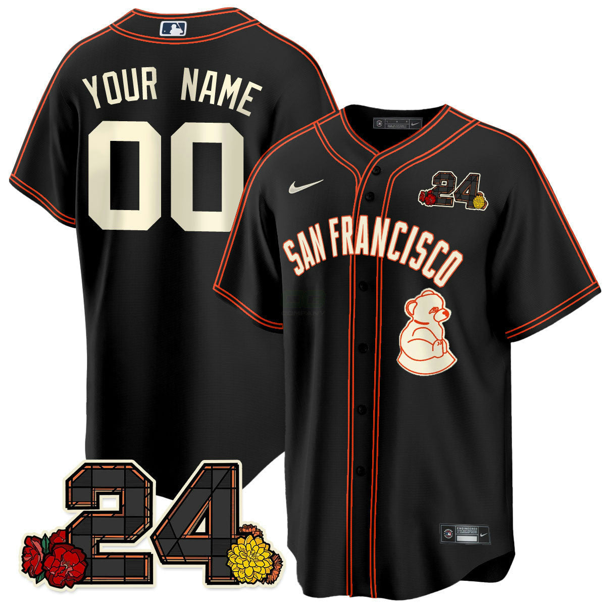 Camisa MLB San Francisco 2024 Willie Mays Patch Vapor Premier Limited Jersey V2