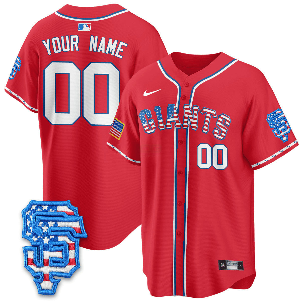 Camisa MLB San Francisco 2025 Fourth of July Vapor Premier Limited Jersey