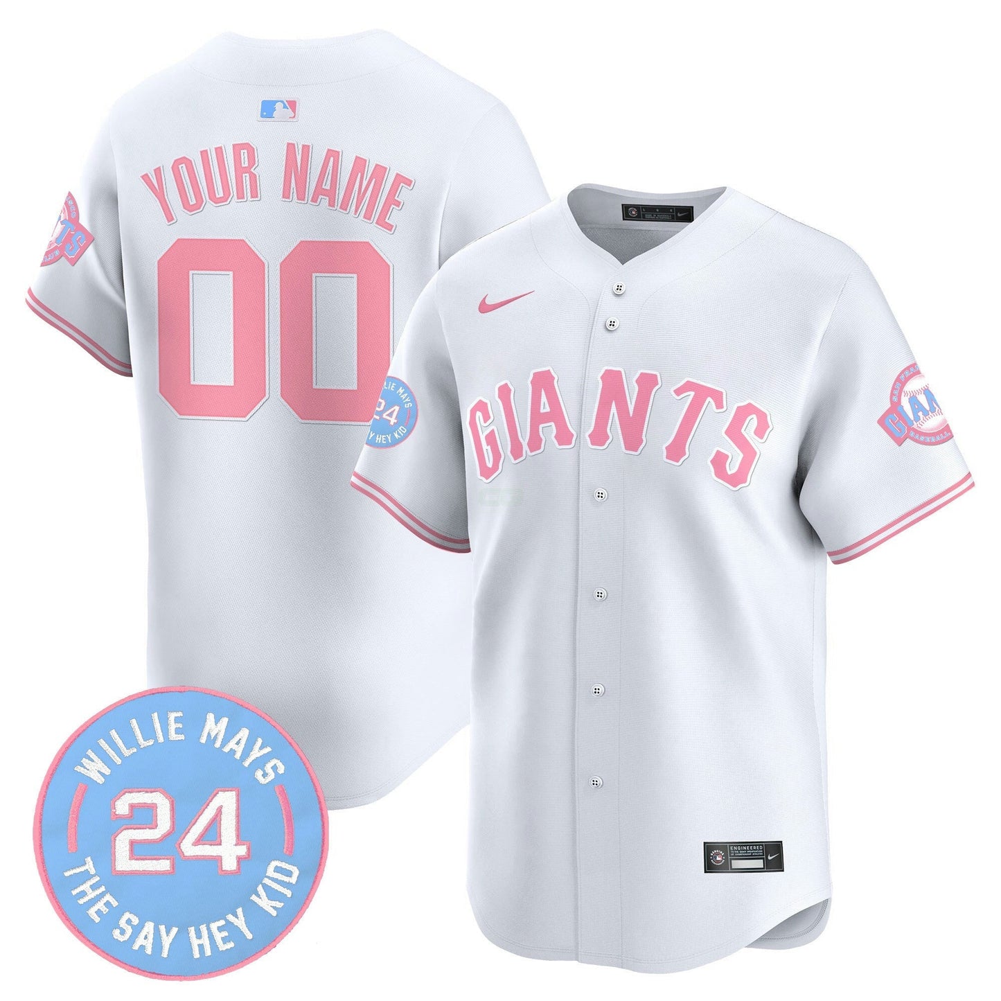 Camisa MLB San Francisco Bubblegum Pink Vapor Premier Limited Jersey