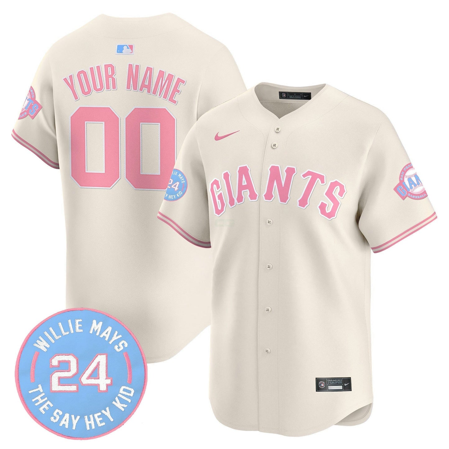 Camisa MLB San Francisco Bubblegum Pink Vapor Premier Limited Jersey
