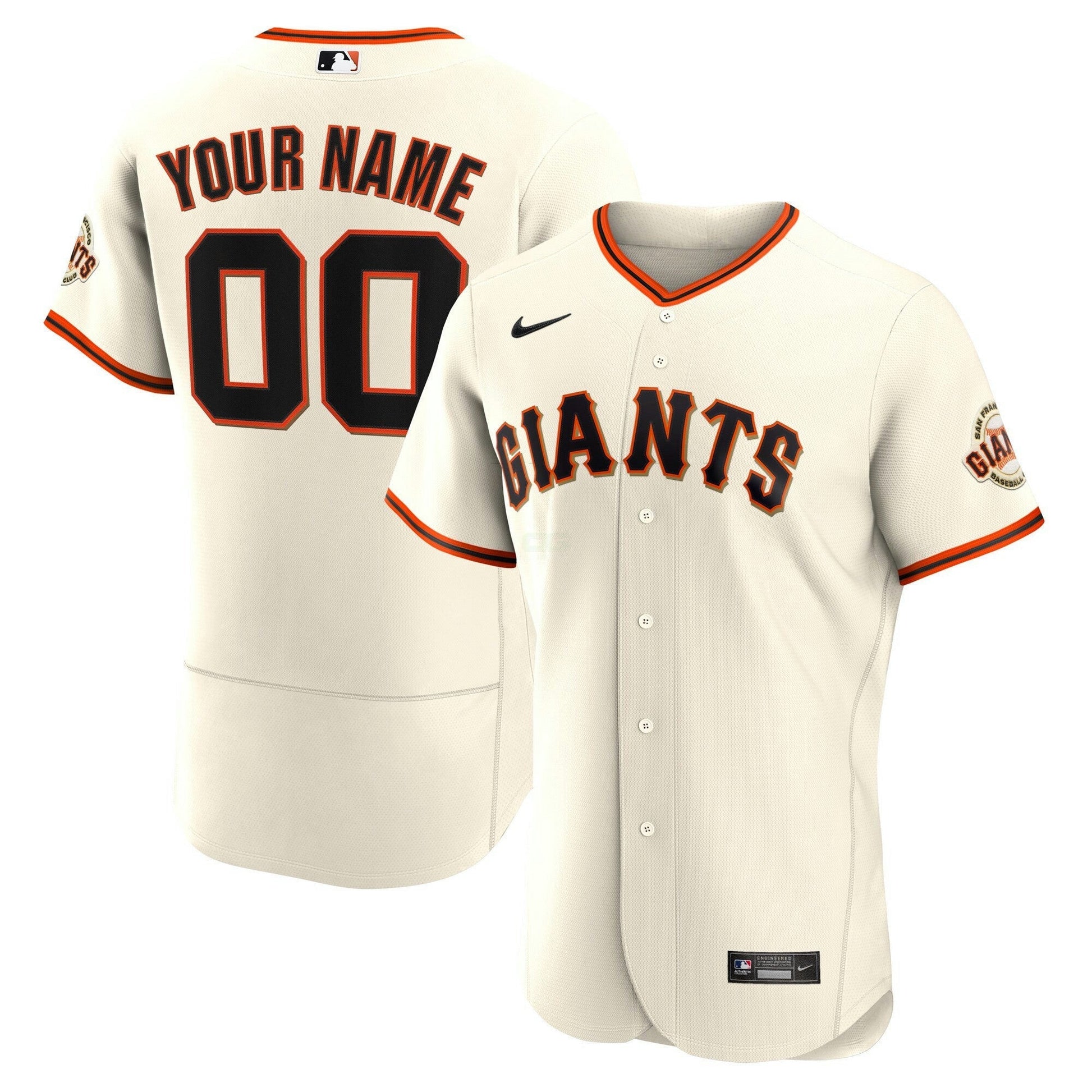 Camisa MLB San Francisco Cream Jersey - Custom