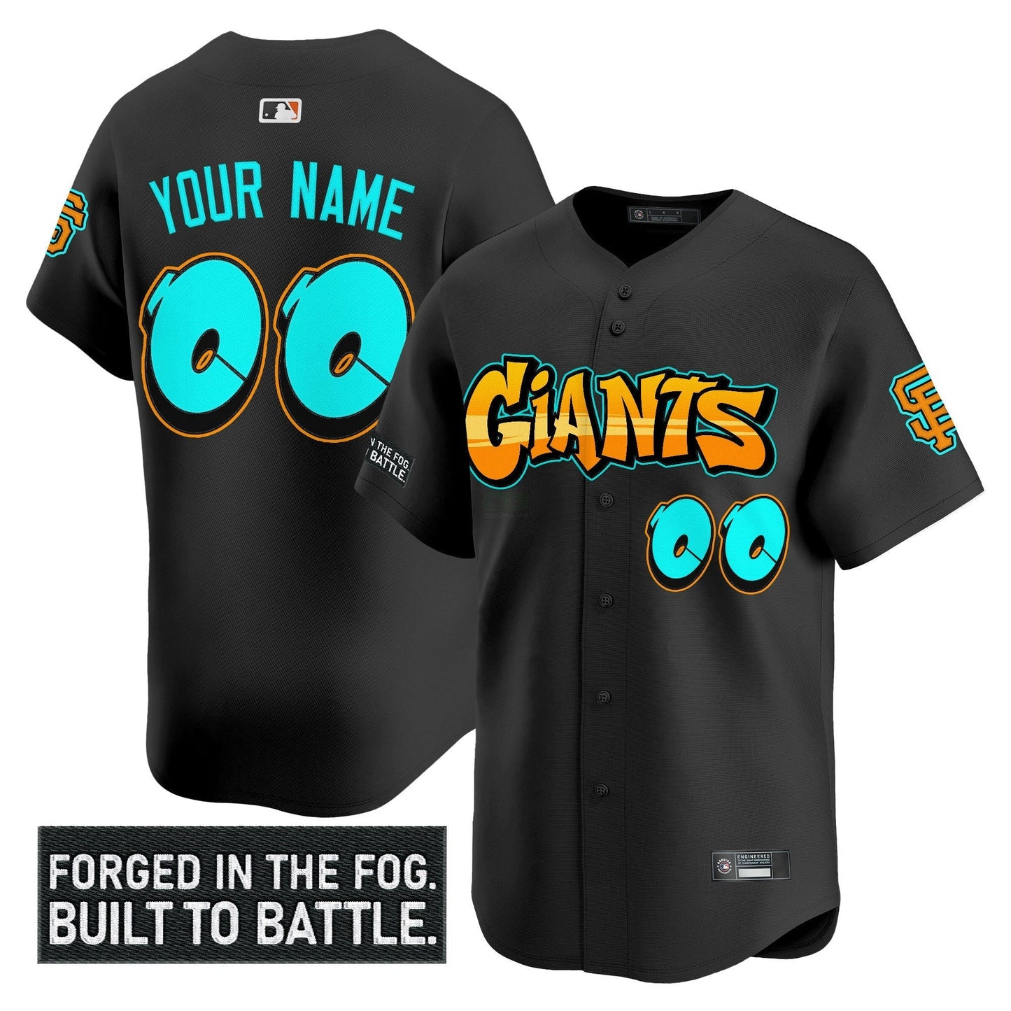 Camisa MLB San Francisco ‘Graffiti Fog City Drop’ Vapor Premier Limited Jersey