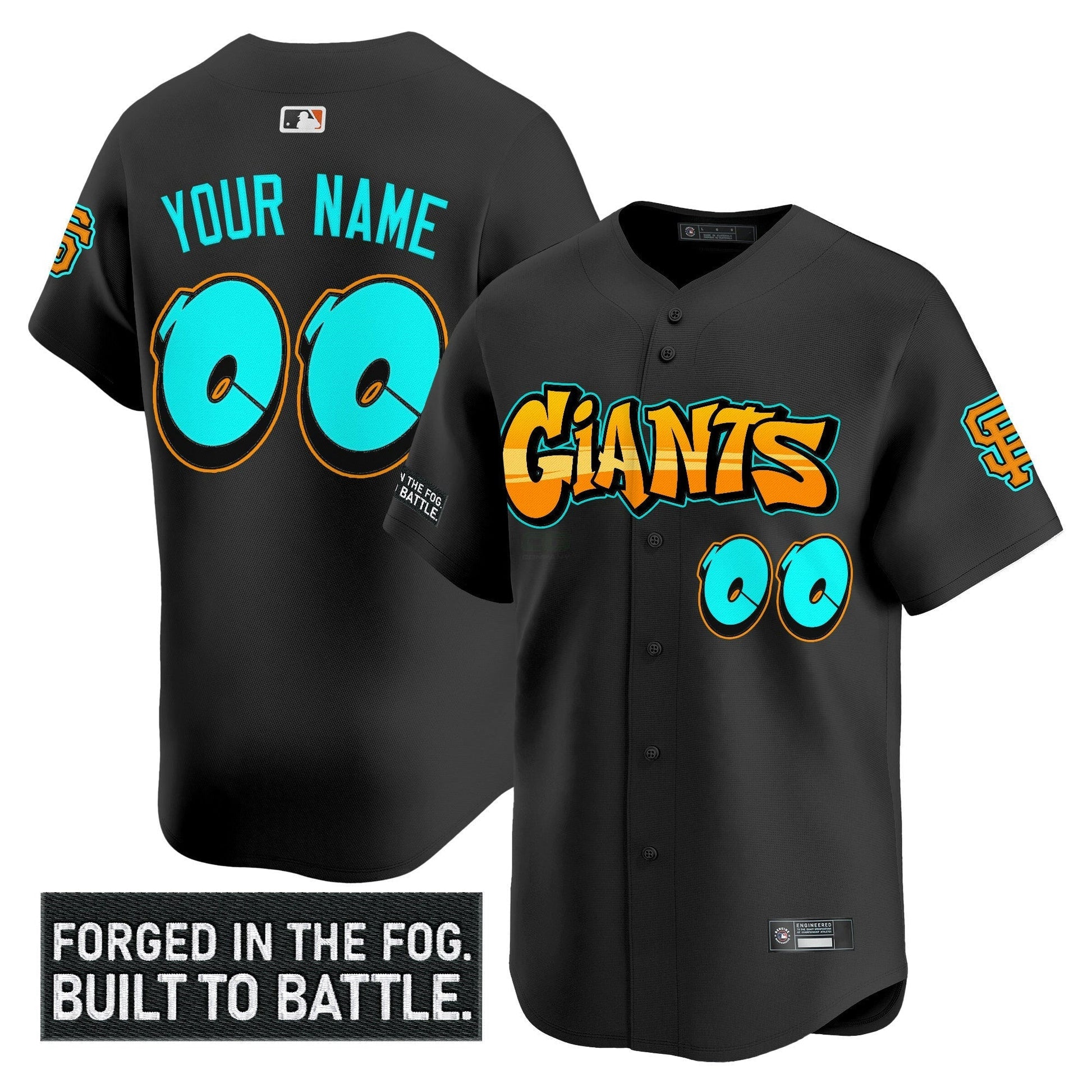 Camisa MLB San Francisco ‘Graffiti Fog City Drop’ Vapor Premier Limited Jersey