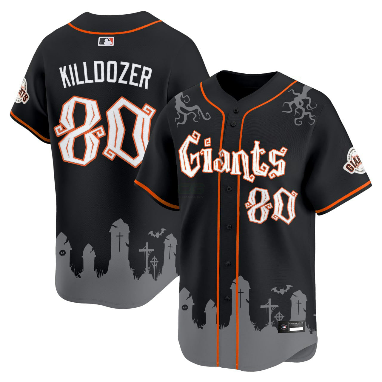 Camisa MLB San Francisco ‘Halloween Edition’ Vapor Limited Jersey - Preta