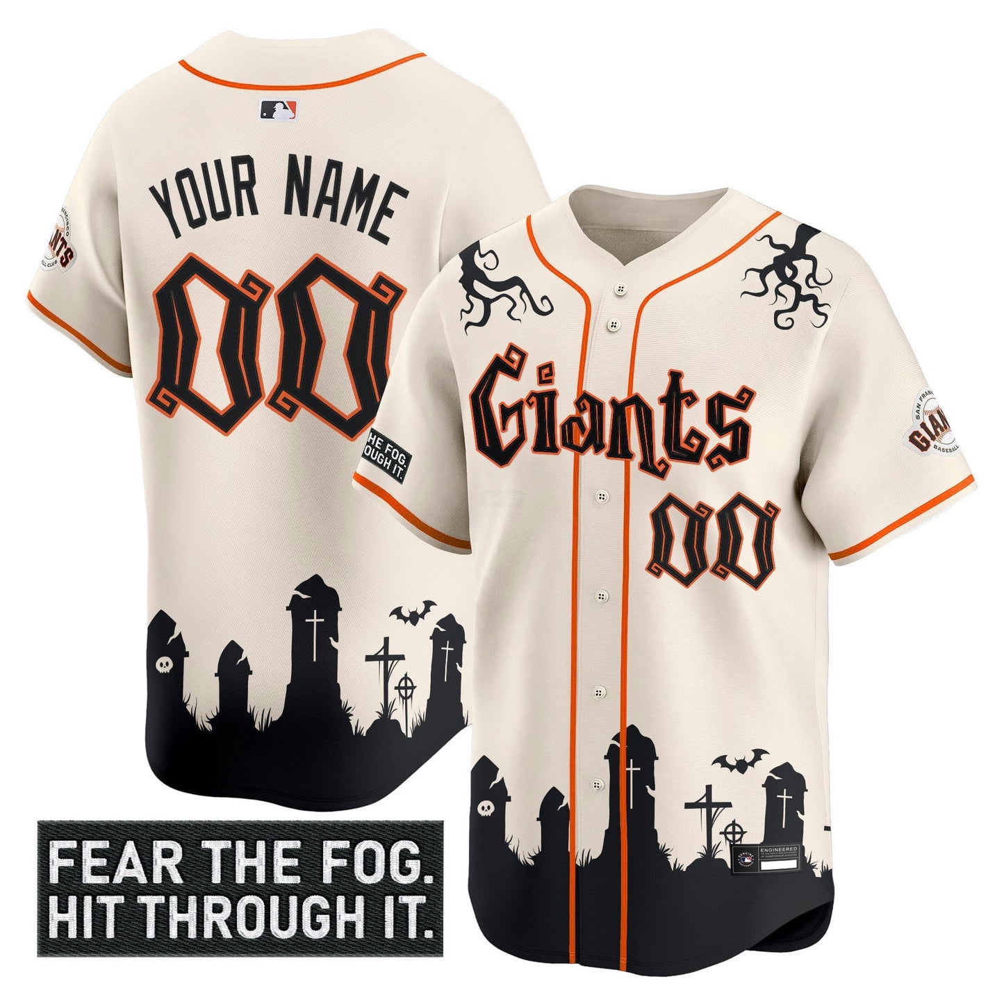 Camisa MLB San Francisco ‘Halloween Fog Edition’ Vapor Premier Limited Jersey