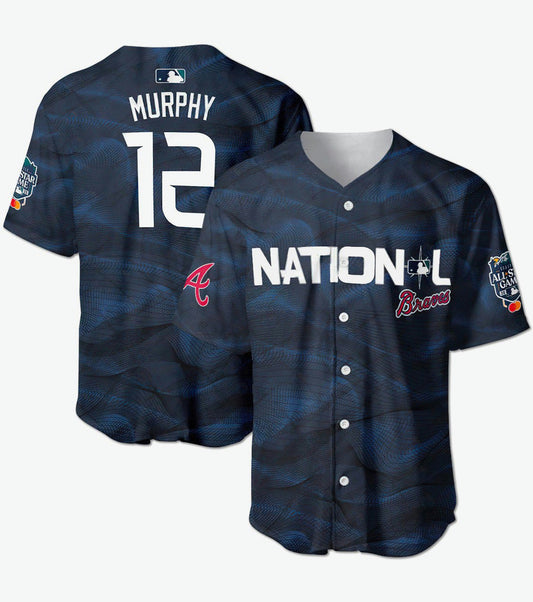 Camisa MLB Sean Murphy Atlanta All-Star Jersey - Azul Marinho