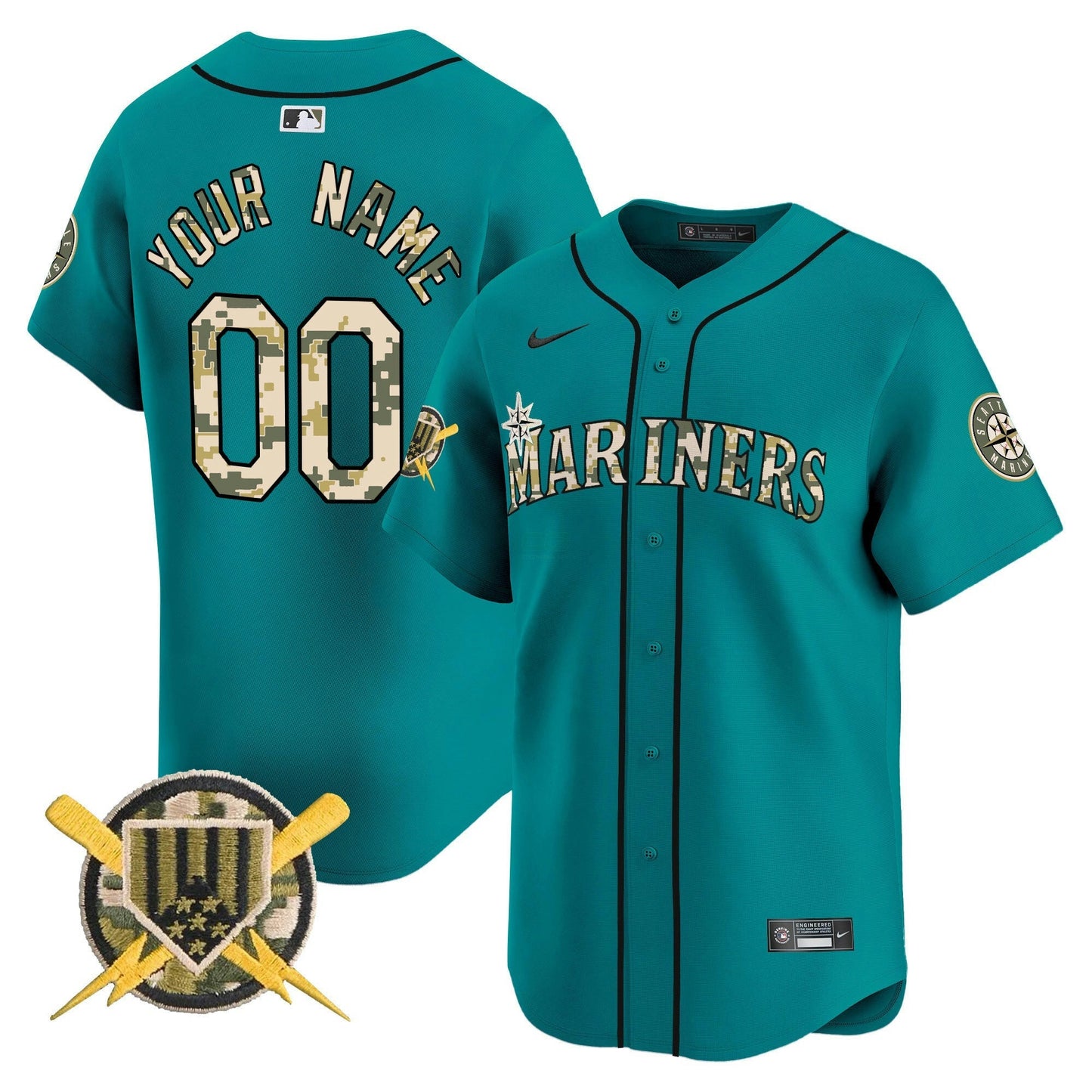 Camisa MLB Seattle Armed Forces Day Vapor Premier Limited Jersey