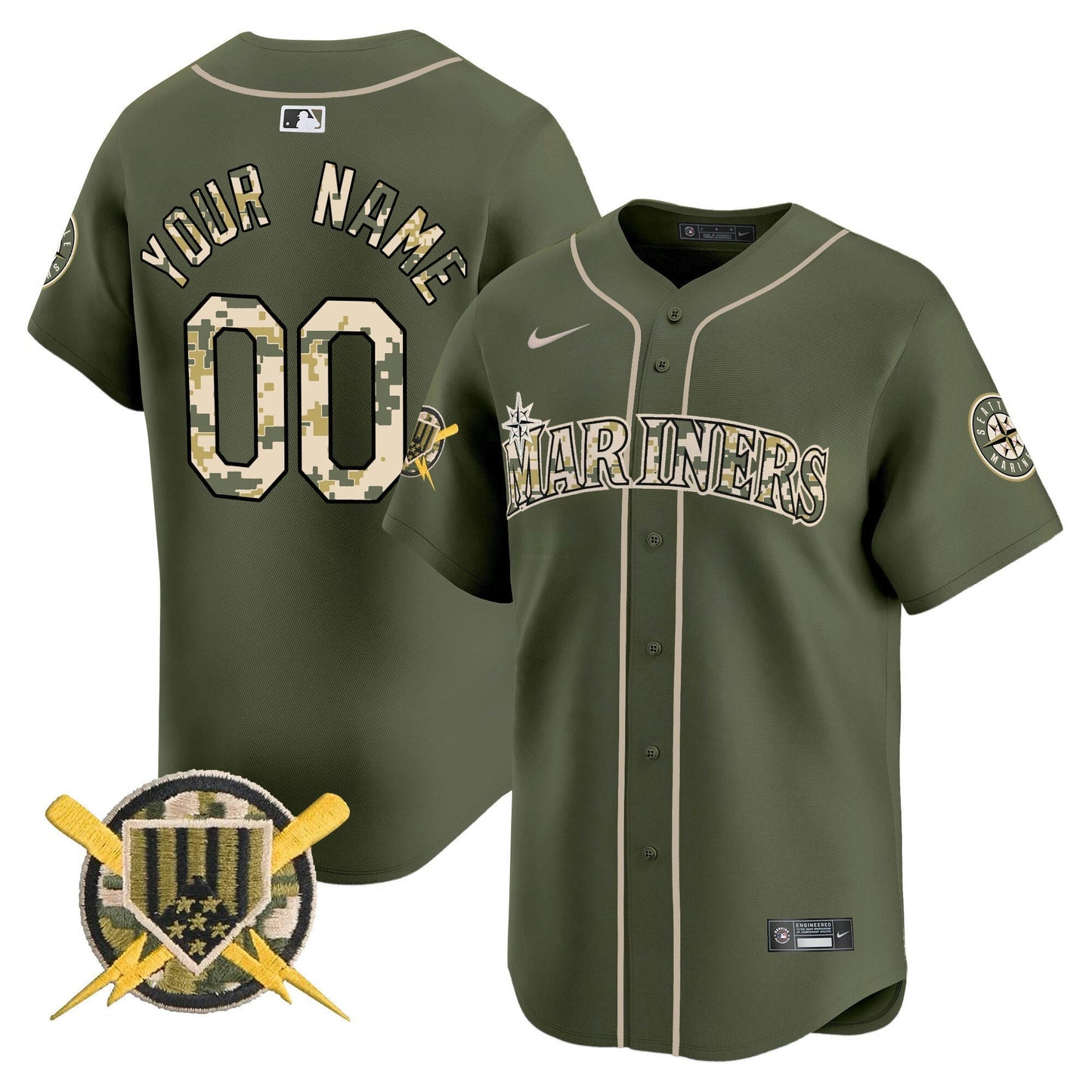 Camisa MLB Seattle Armed Forces Day Vapor Premier Limited Jersey