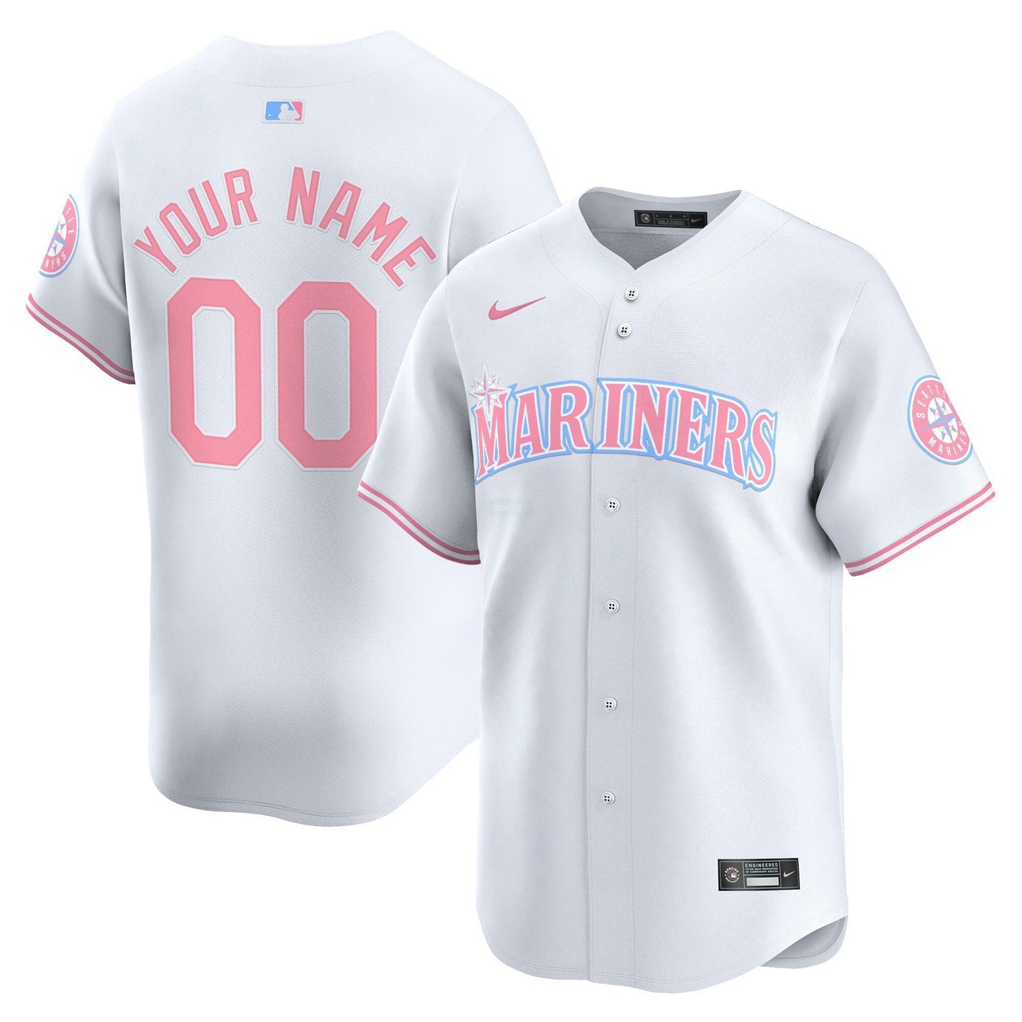 Camisa MLB Seattle Bubblegum Pink Vapor Premier Limited Jersey