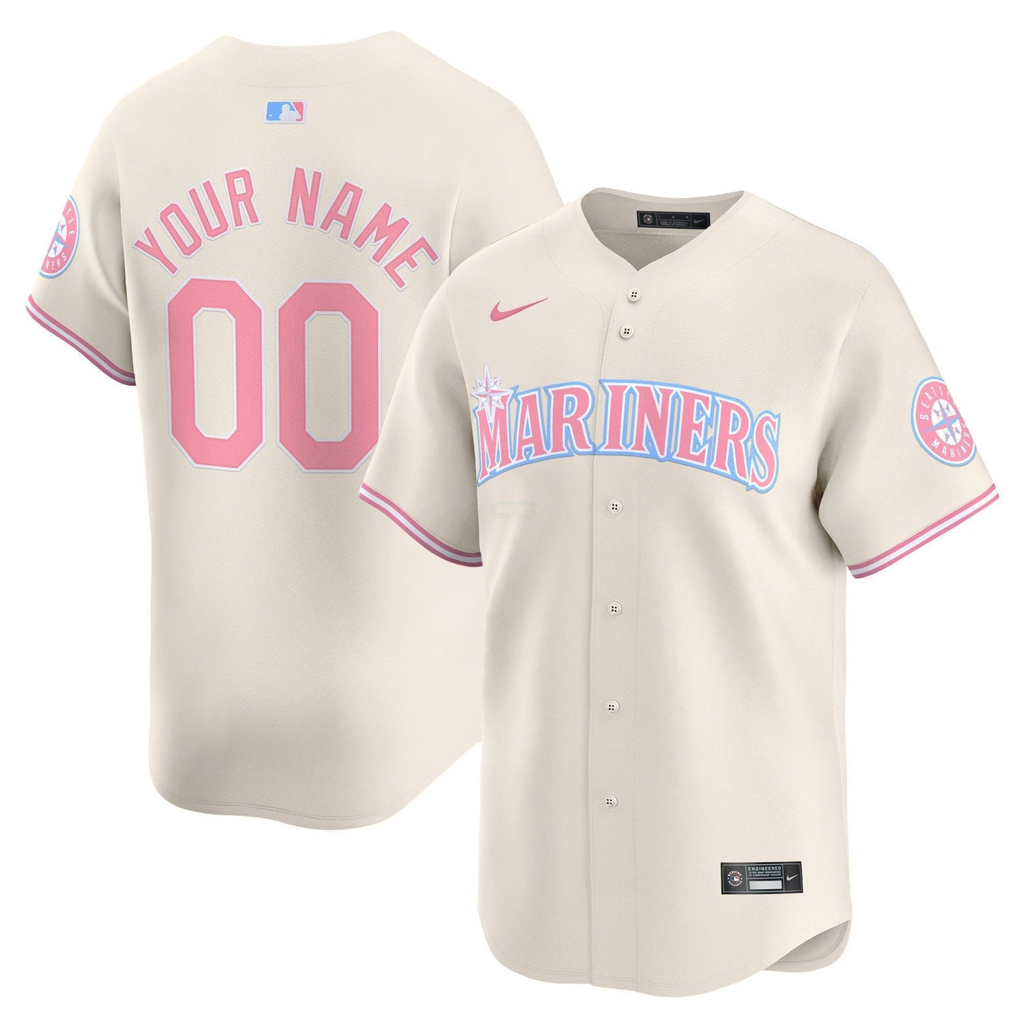 Camisa MLB Seattle Bubblegum Pink Vapor Premier Limited Jersey