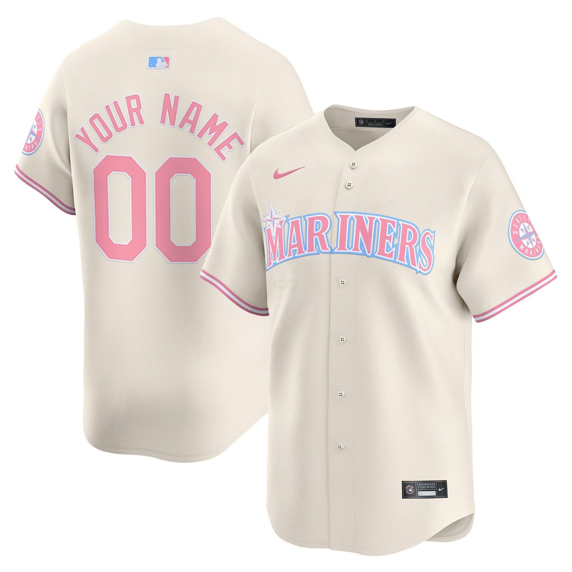 Camisa MLB Seattle Bubblegum Pink Vapor Premier Limited Jersey