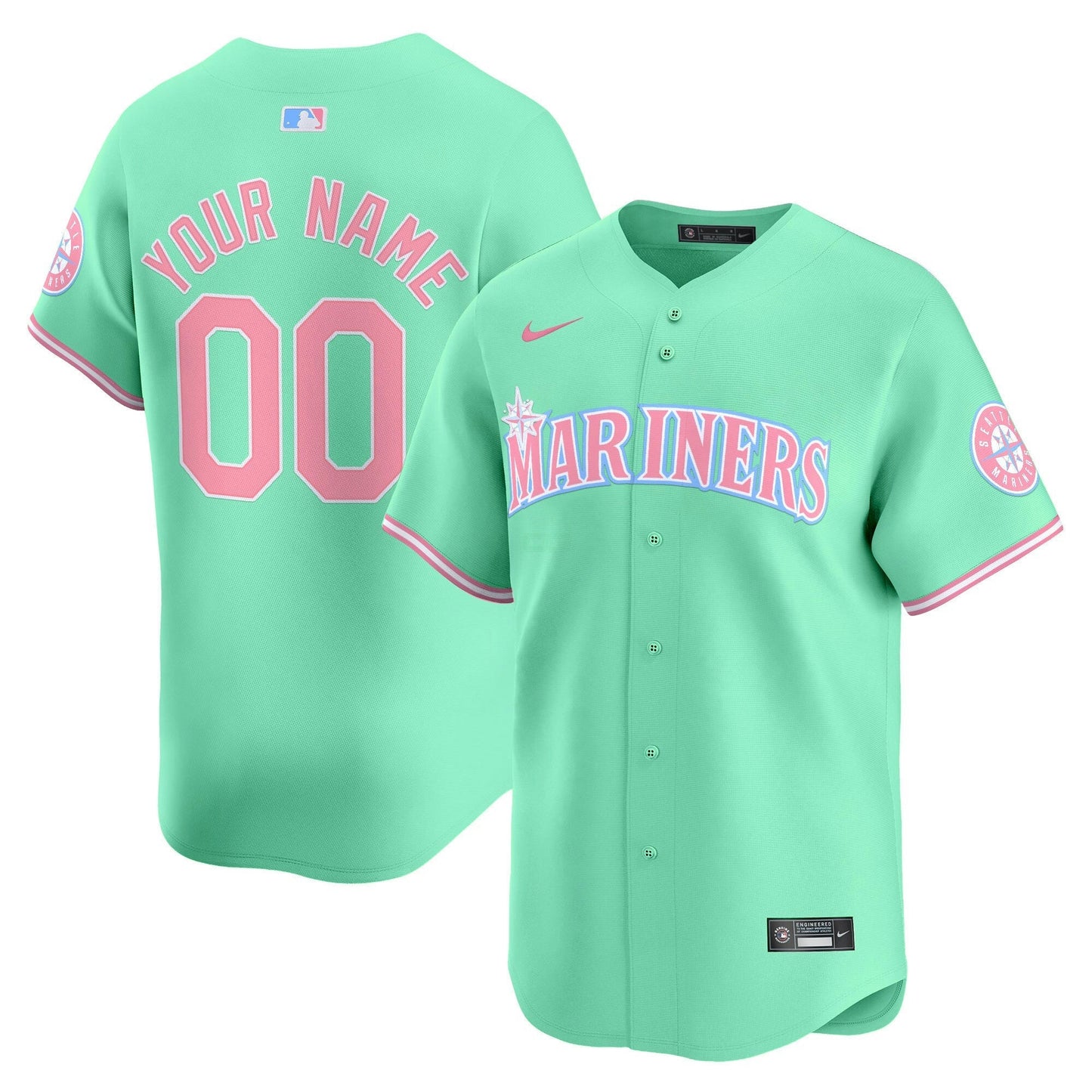 Camisa MLB Seattle Bubblegum Pink Vapor Premier Limited Jersey