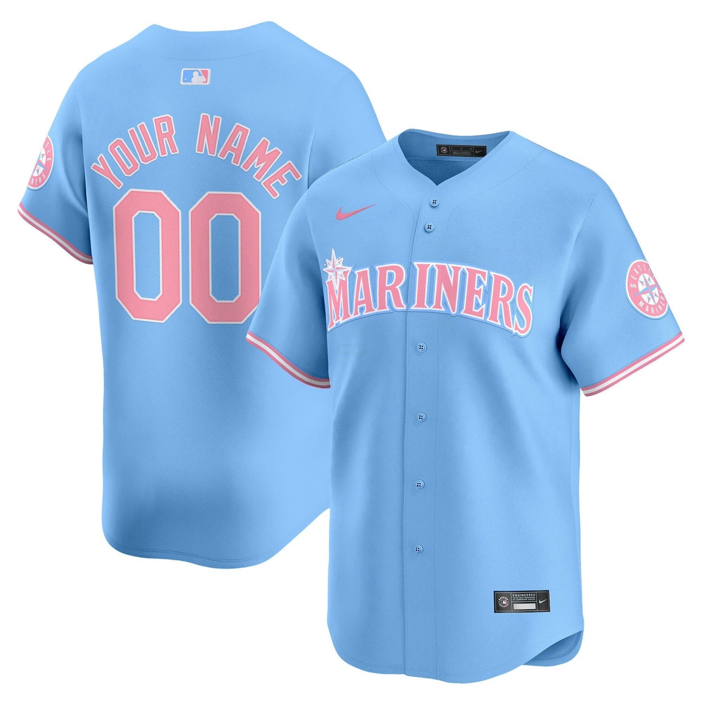 Camisa MLB Seattle Bubblegum Pink Vapor Premier Limited Jersey